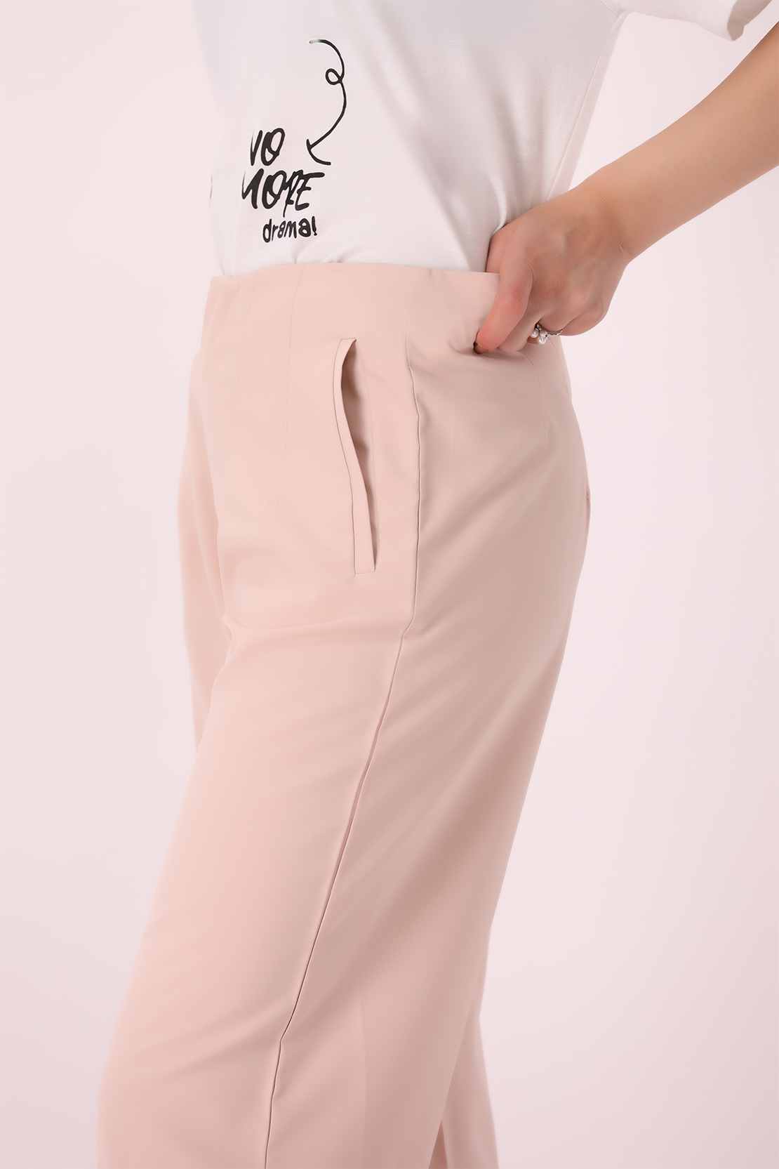 Adonisarc Pink Women Casual Trouser - Adonisarc.com