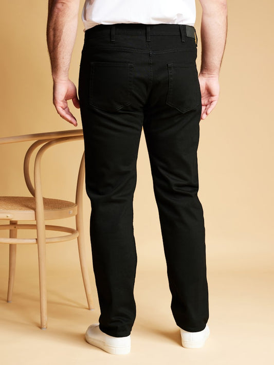 Adonisarc Men Regular Fit Black Jeans - Adonisarc.com