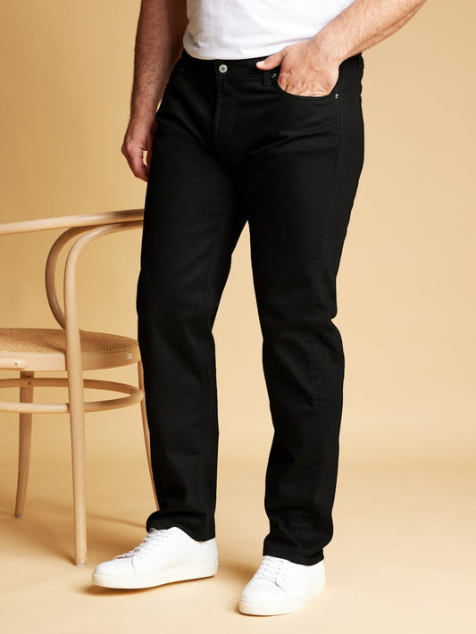 Adonisarc Men Regular Fit Black Jeans - Adonisarc.com