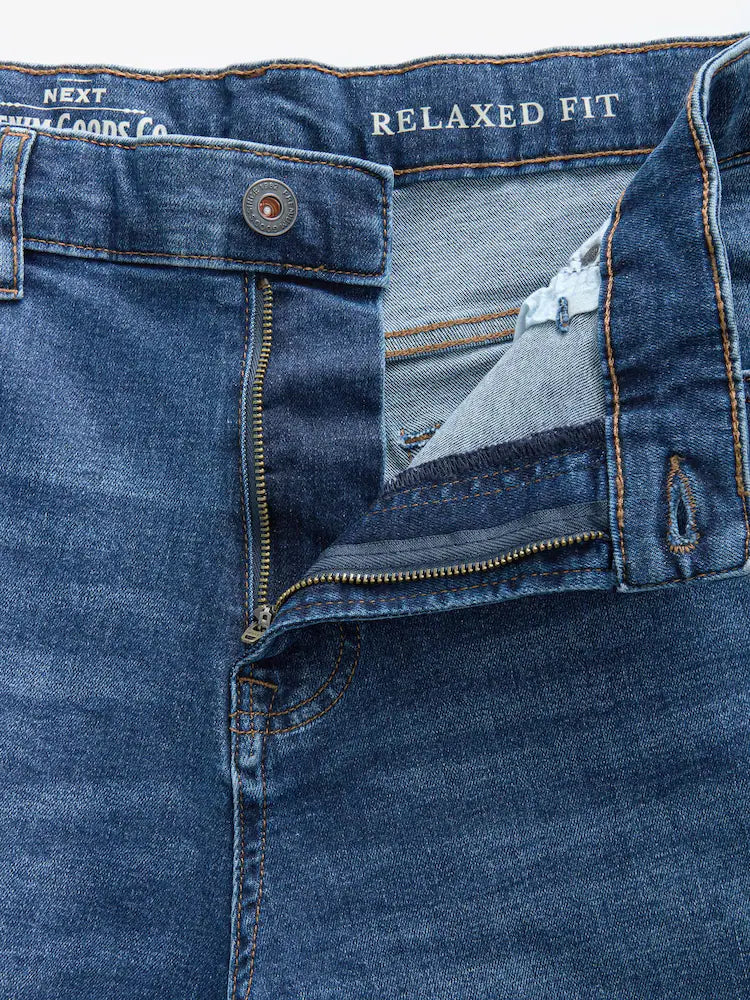 Adonisarc Men Relaxed Fit Blue Jeans - Adonisarc.com