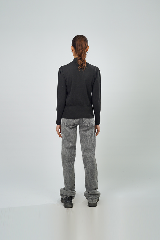 Adonisarc Women Wide Grey Jeans - Adonisarc.com