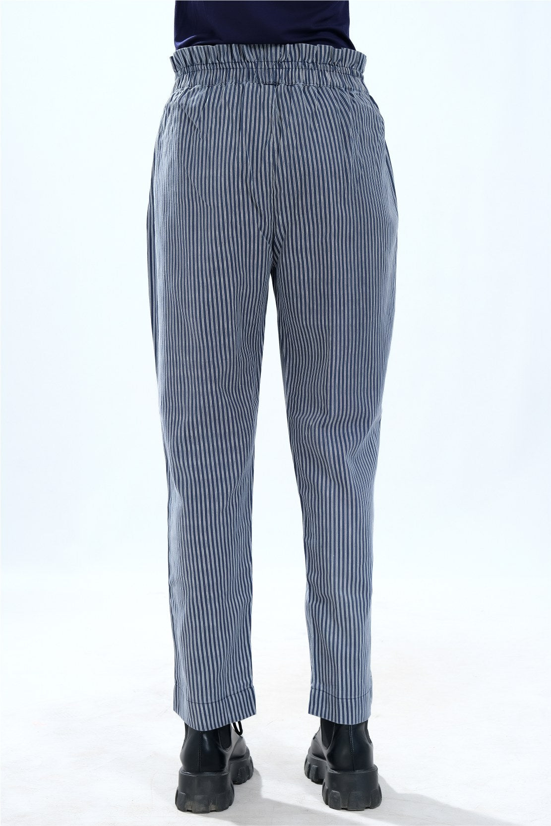 Adonisarc Women Blue Striped Trouser - Adonisarc.com