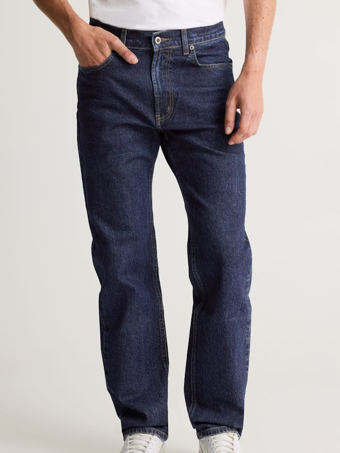 Adonisarc Men Straight Fit Navy Jeans - Adonisarc.com